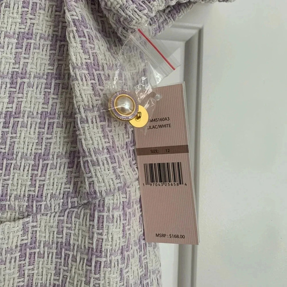 Nanette By Nanette Lepore Naya Plaid Sheath Dress -‎ Size 12 - Purple - NWT - Picture 9 of 10